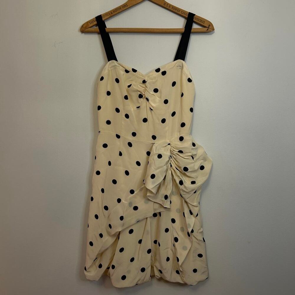 Marc by Marc Jacobs Silk Polka Dot Bubble Hem Dress Size 2 - Picture 5 of 8